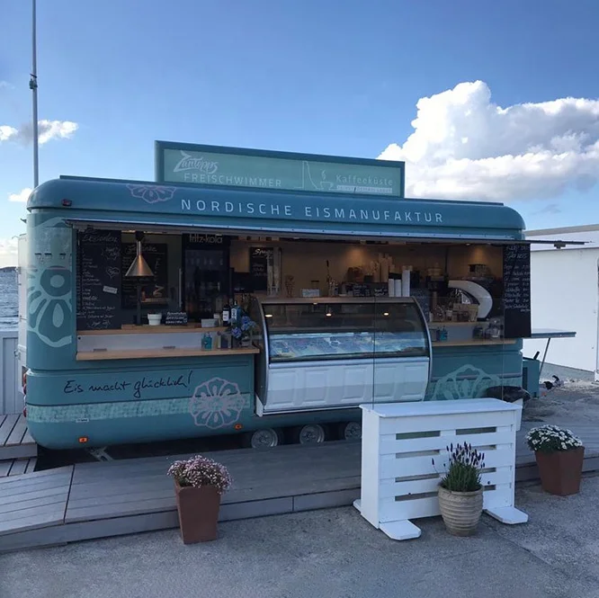 Mini Towable Mobile Trailer Fully Equipped Small Airstream Fast Food Truck Trailer For Sale