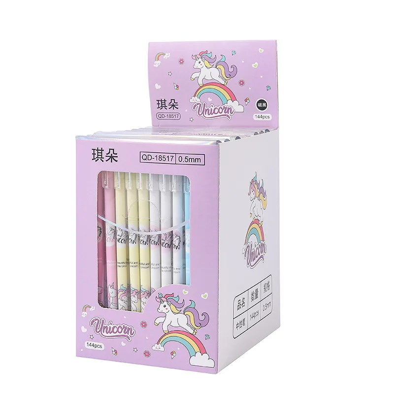 Hot selling children neutral pen cartoon designs pen erasable signature pen wholesale