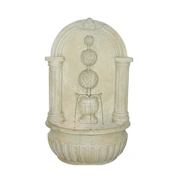 Wall hanging Fiberglass Portable Modern Garden Outdoor Solar Water Wall Fountain