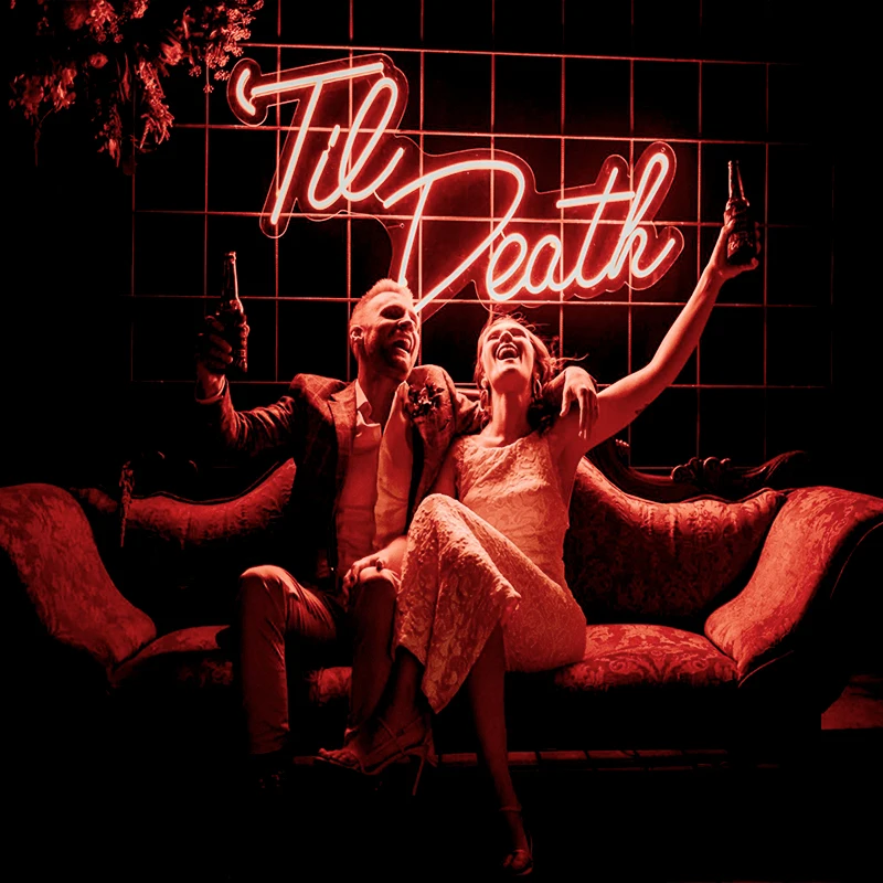 Fast delivery NO MOQ free design red bull neon sign