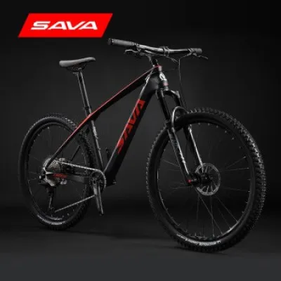 
Hot Sale Wholesale SAVA DECK 6.1 Carbon Fiber Mountain Bike SHIMANO M6100-12S DEORE Air Fork 27.5Inch 