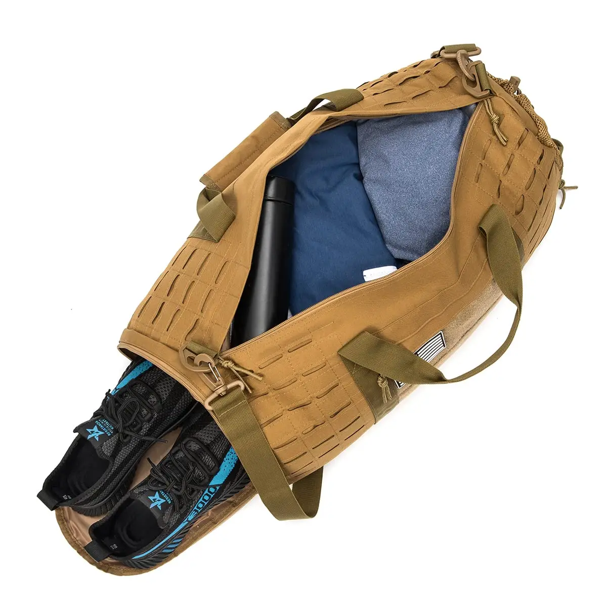 Tactical Duffle Backpack With Shoe Compartment Football Weekender Gym Bag Overnight Traveling Sports Carry On Bags