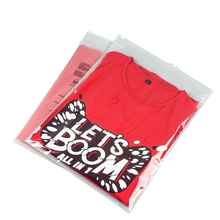  Custom Transparent Plastic Zip Lock Bags Printed PVC With Brand Own