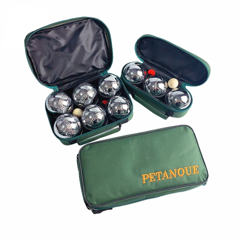 
Gym equipment 3pcs 73mm Metal Bocce Petanque Boules Set 