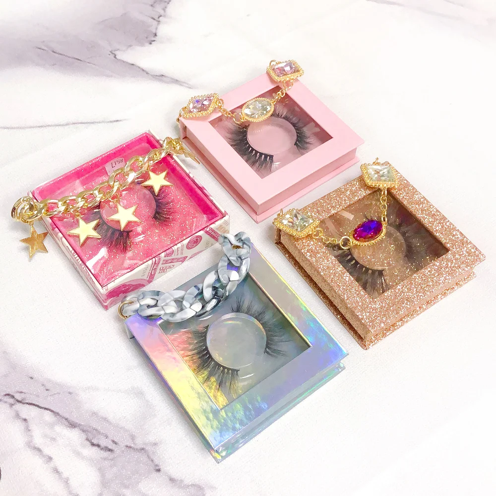 mink eyelashes custom package 3d 25mm full strip mink lashes russian strip eyelashes