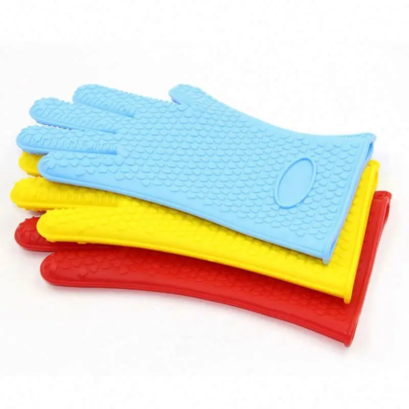 Heat - resistant microwave oven Silicone gloves with five fingers
