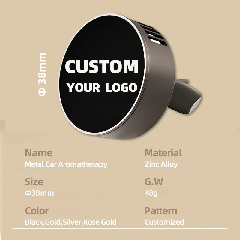 Custom Logo Refill Refillable Fresheners Scent Ventilation Diffuser Wood Ac Interior Car Air Freshener Vent Clip