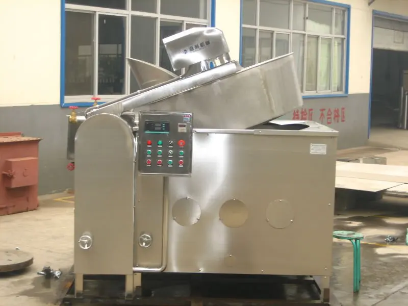 jiali commercial high efficiency fried chicken machine industrial frying machine continuous fryer