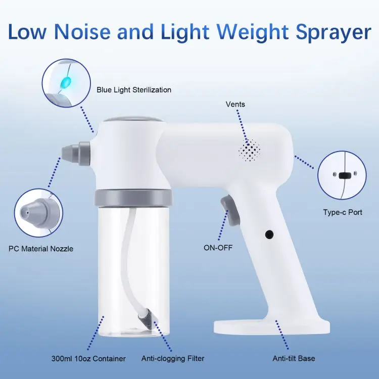 
rechargeable nano Steam spray gun Touch screen nano sterilizer steam gun desinfectent vaporizer machine nano vaporizador 