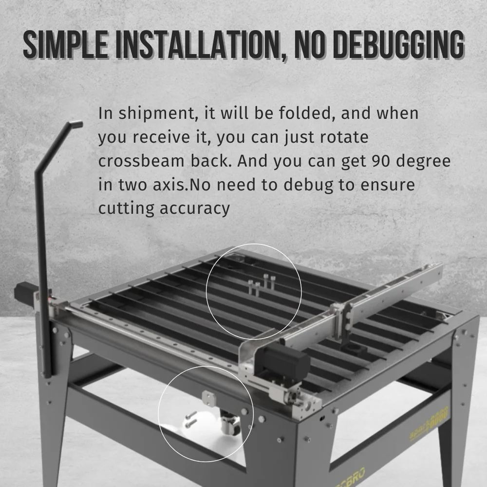Spark Metal Cutting Machine Small Mesa De Corte Cnc Plasma Cutter For Workshop