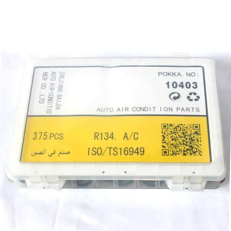 POKKA NEK AC Rubber Ring Repair Wholesale Rubber Seal Ring 375 PCS Black Color O Ring Kit Box