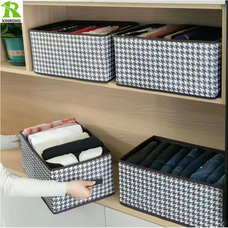 Eco environment-Friendly Nonwoven Fabric Foldable Storage Box with Color Printing