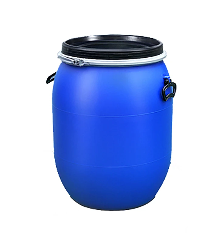  Синий пластиковый барабан с открытым верхом 200L HDPE/пластиковый цилиндр 120 литра HDPE