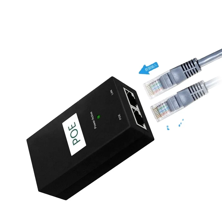 HUNDA Factory OEM POE Power Supply DC12V 1A DC15V 0.8A DC24V 0.5A 12W POE Adapter