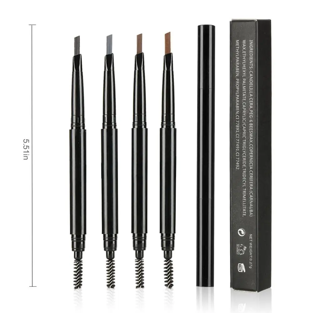 
OEM 3d Eyebrow Low moq private label eyebrow Pencil Dark Brown Colored waterproof long 