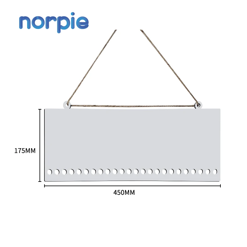 Custom Candy Cane Board Christmas Candy Sublimation Cane Advent MDF Calendar