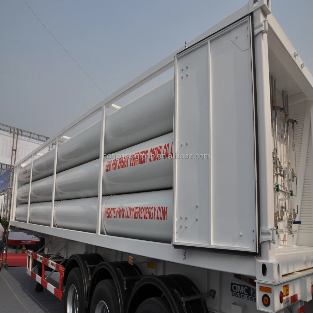 CNG long tube skid container
