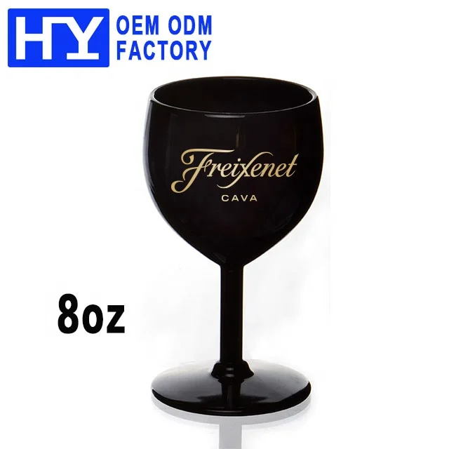 8oz Reusable Unbreakable Polycarbonate Wine Glasses