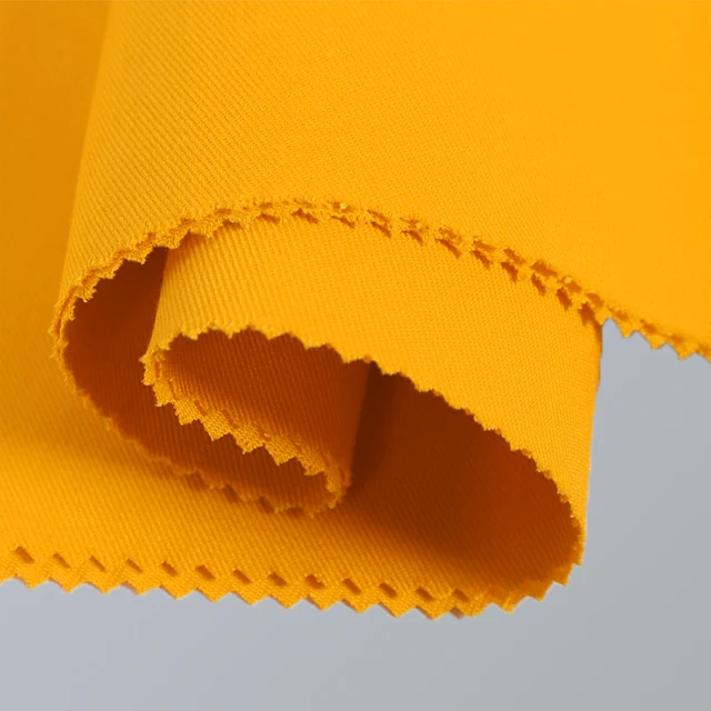 100% cotton 350gsm EN 11612 flame limited melting industry E3 metal splash protective Flame resistant satin fabric