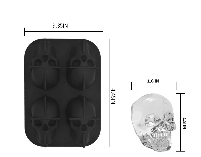  Оптовая продажа модная форма 4 и 3D для льда Гибкая