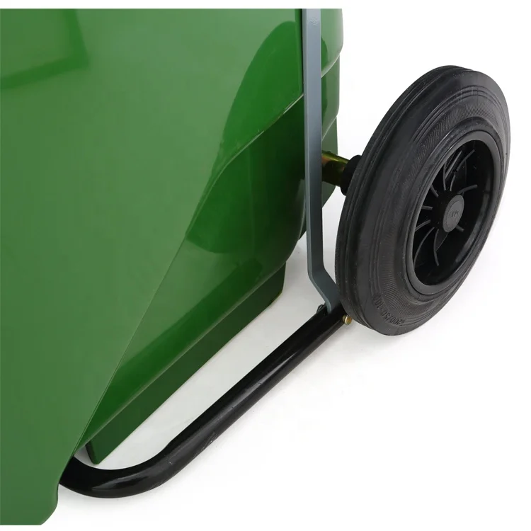 100L 120L 240Liter Stock Price Plastic Garbage Compost Bin Middlel Pedal