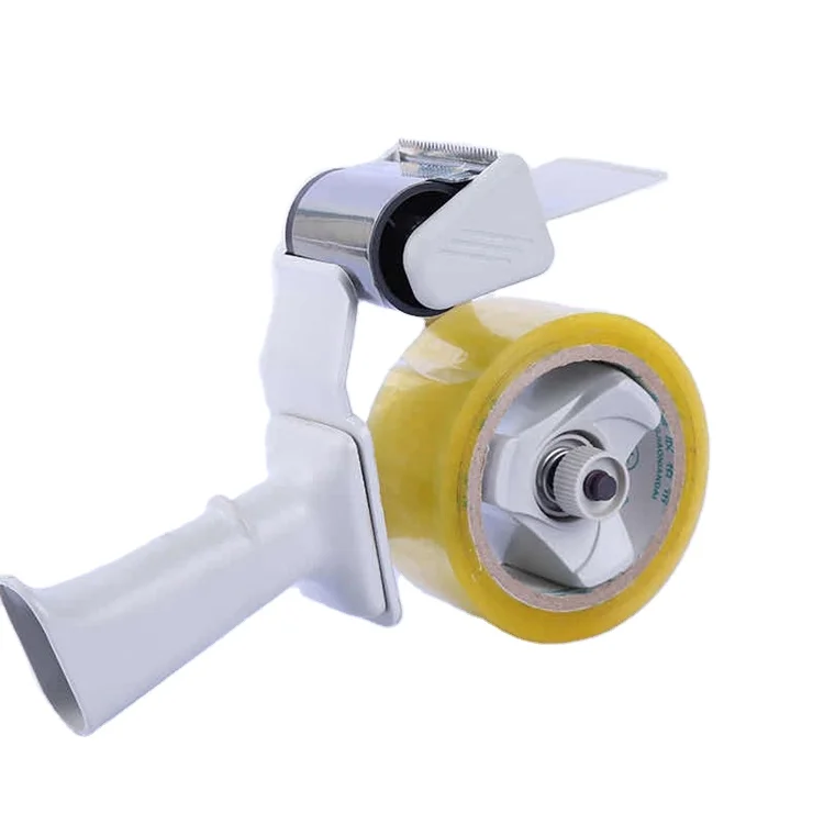 Фабричная упаковка Белый металл упаковка пистолет установка для мерной отрезки ленты с ручкой