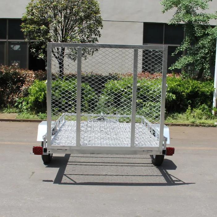 The United States Registered 5x8 5x10 6x12 7x14 Premium Powder Coated Mesh Floor ATV Landscape Trailer