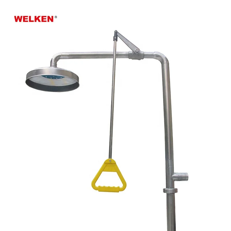 China Wholesale Laboratory Stainless Steel Shower Stations Kits Vertical Safety Eye Washer Emergency Eye Was