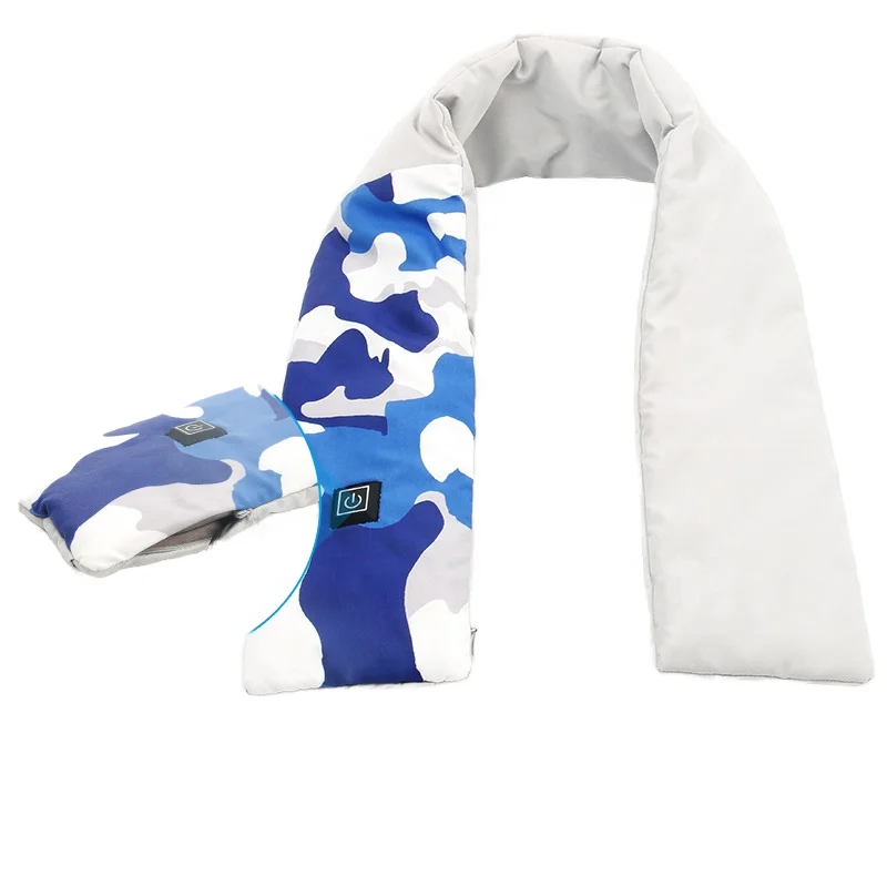 OEM Wholesale New Design Fashionable Small  Heated Polyester Scarf for Adults Winter Season