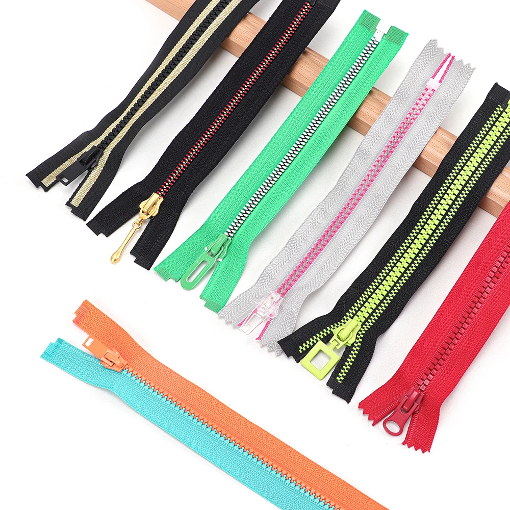 Factory Auto Lock #3#5#8 zipper Red Tape Bright Light Gold Tooth Open-end Metal Zippers