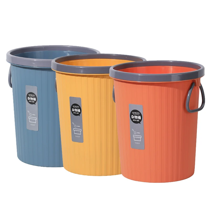 9L Customized Logo Durable Indoor Garbage Kitchen Waste Bin Toilet Dustbin Household Plastic Trash Can