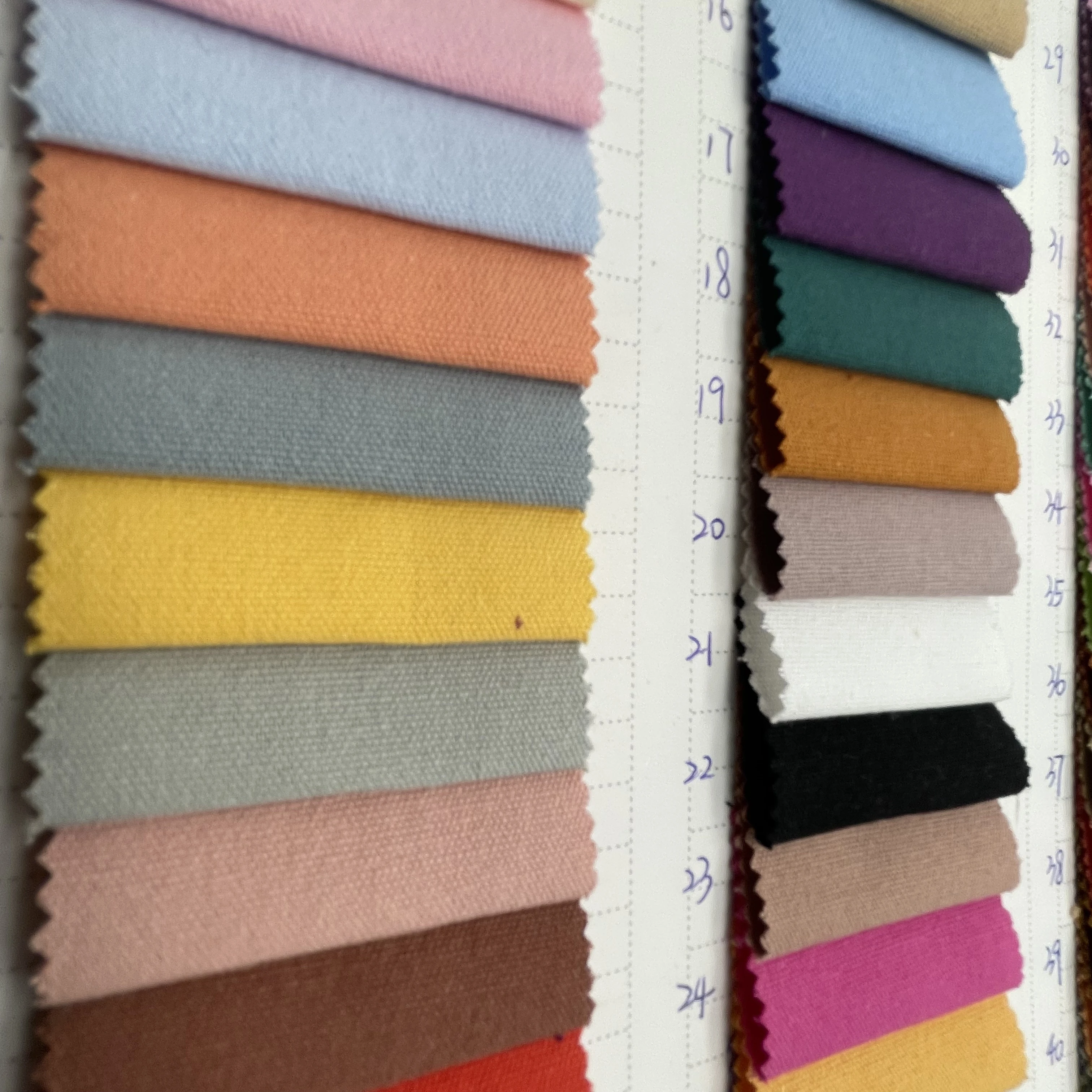 Wholesale Clothing Bags 100% Cotton plain Dye 72*40 275gsm wash finish Canvas Fabric