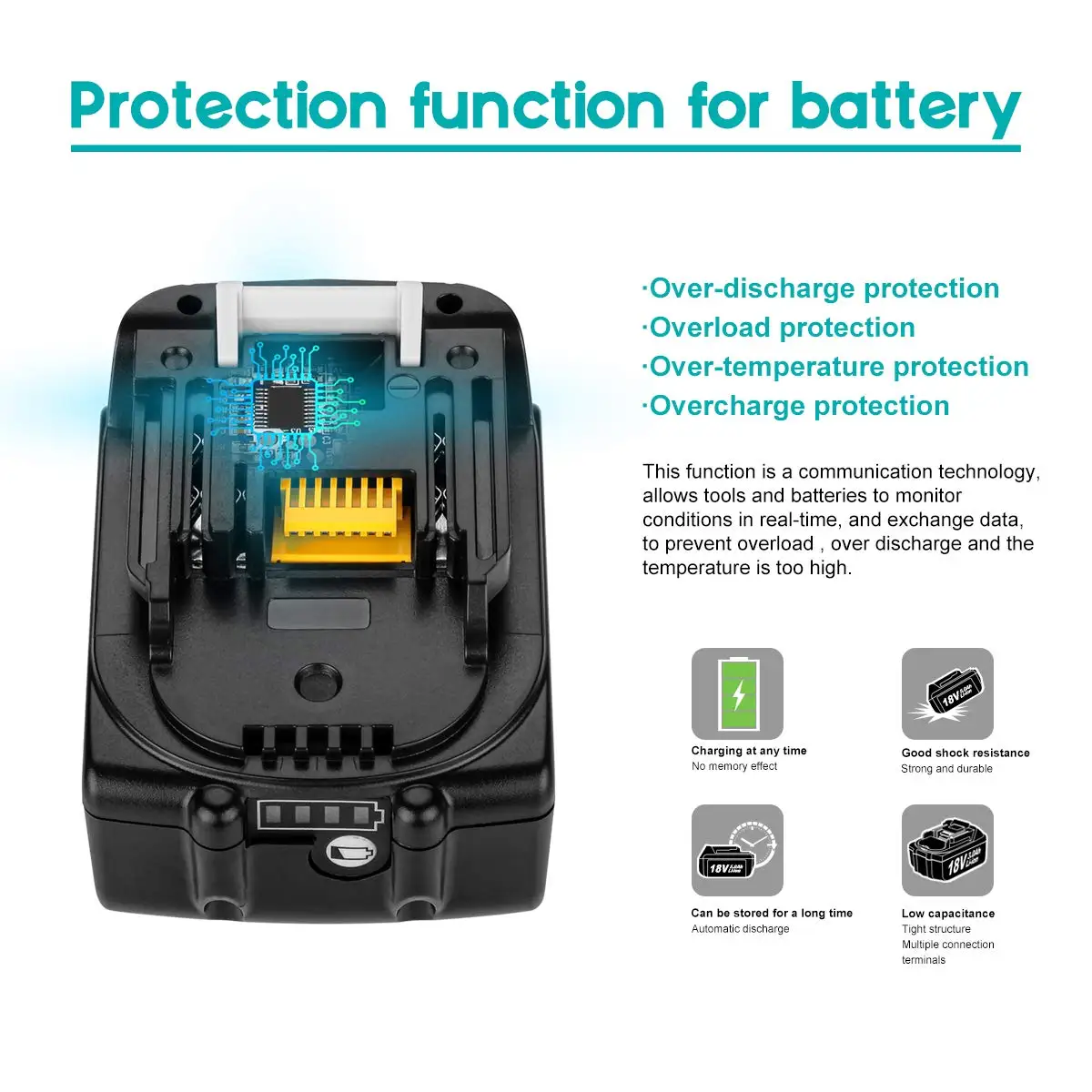KC Approved 14.4V 3.0Ah Li-ion Battery BL1430 BL1450 BL1460 Power Tool Battery Replacement For Makita