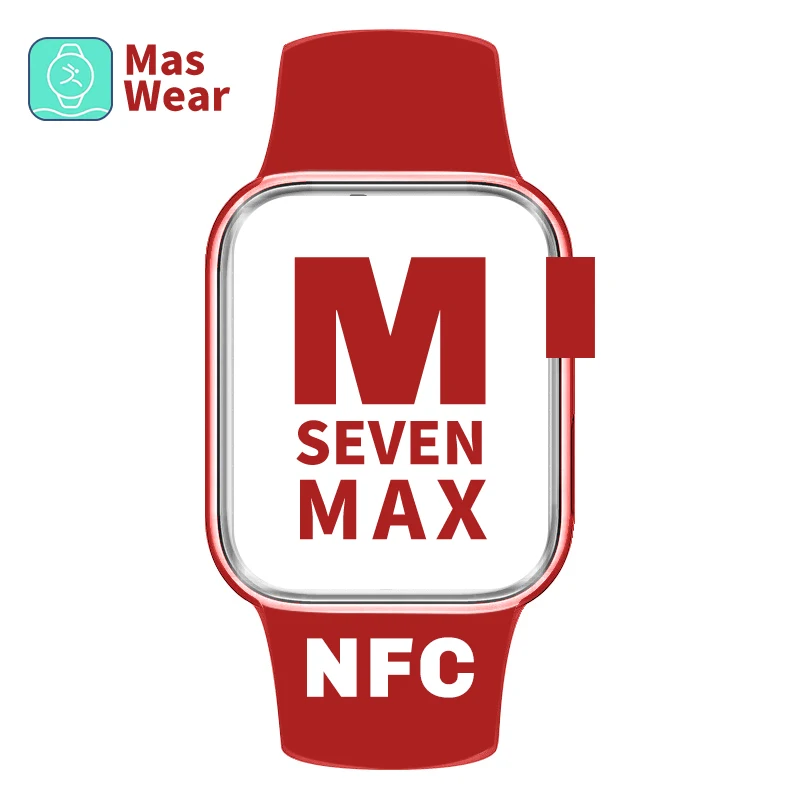 2022 Wholesale M SEVEN Max iwo Smart Watch Series 7 Smartwatch NFC BT Call Heart Rate Blood Pressure Monitor Watches
