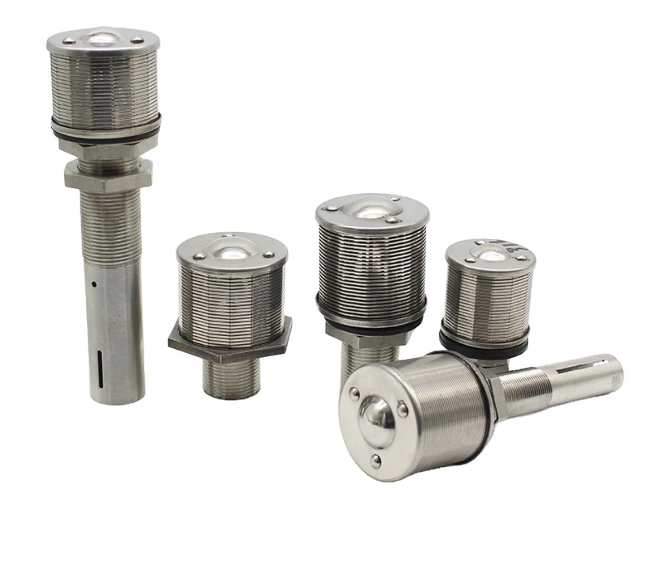 Factory 430 Stainless Steel Wedge Wire Nozzle Johnsons Filtering Screen Custom Filter Strainer Wedge Wire Mesh Screen