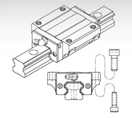 PMI linear motion guide slide bearing MSA55E