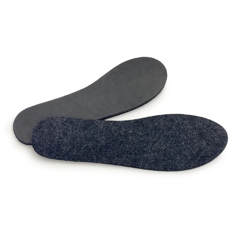 4mm 5mm new high quality black wool with breathable EVA flat shoes insole for casual sport sneaker in stock