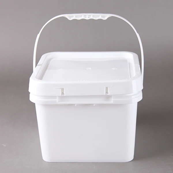 5L 8L 10L 20L 25L plastic water container /drum/bucket/barrel ,transparent white square bucket for industry packing