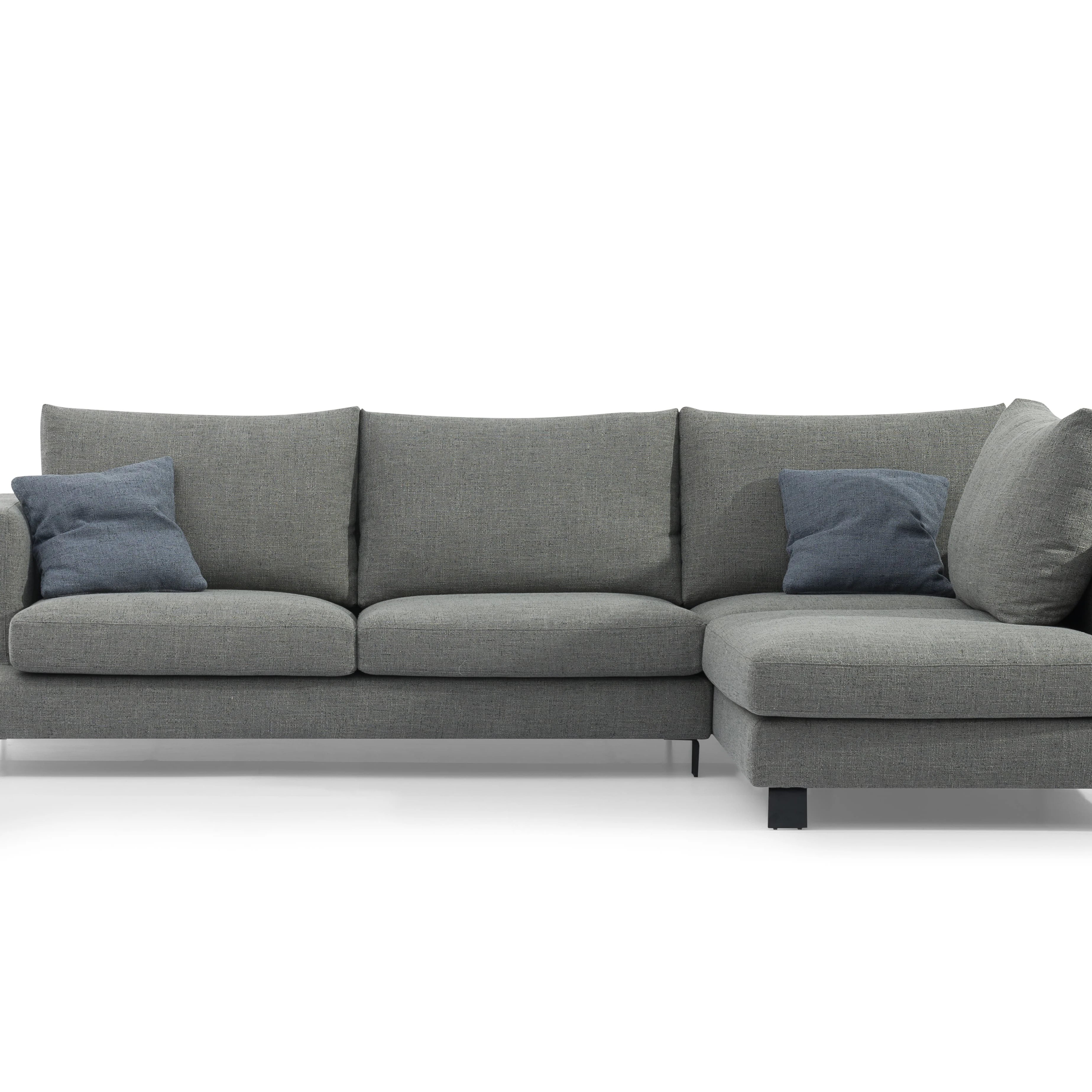 Modern leisure couch corner sofa set furniture living room sofas  fabric l shape sofa bed