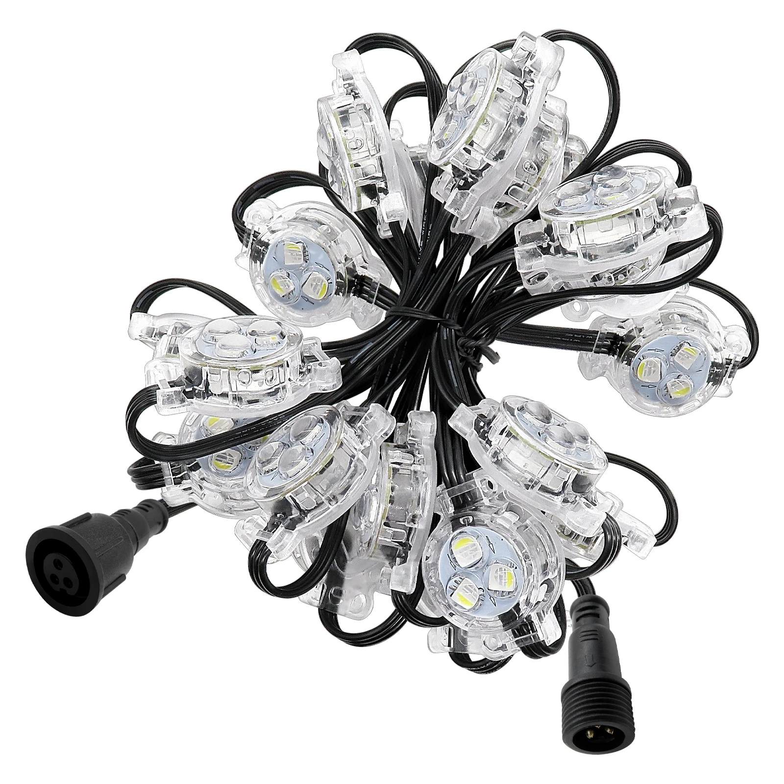 ETOP-Smart Home Lights 30mm DC12V IP68 outdoor permanent track lights christmas holiday rgbw led pixel point lights