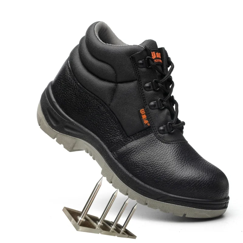 Manufacturing Working Boots for Men Composite  Steel Toe  Waterproof Leather Lightweight Industrial Construction Safety Shoes