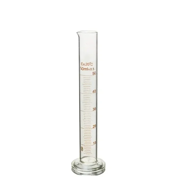 Factory direct sale customized high borosilicate laboratory glass measuring cylinder