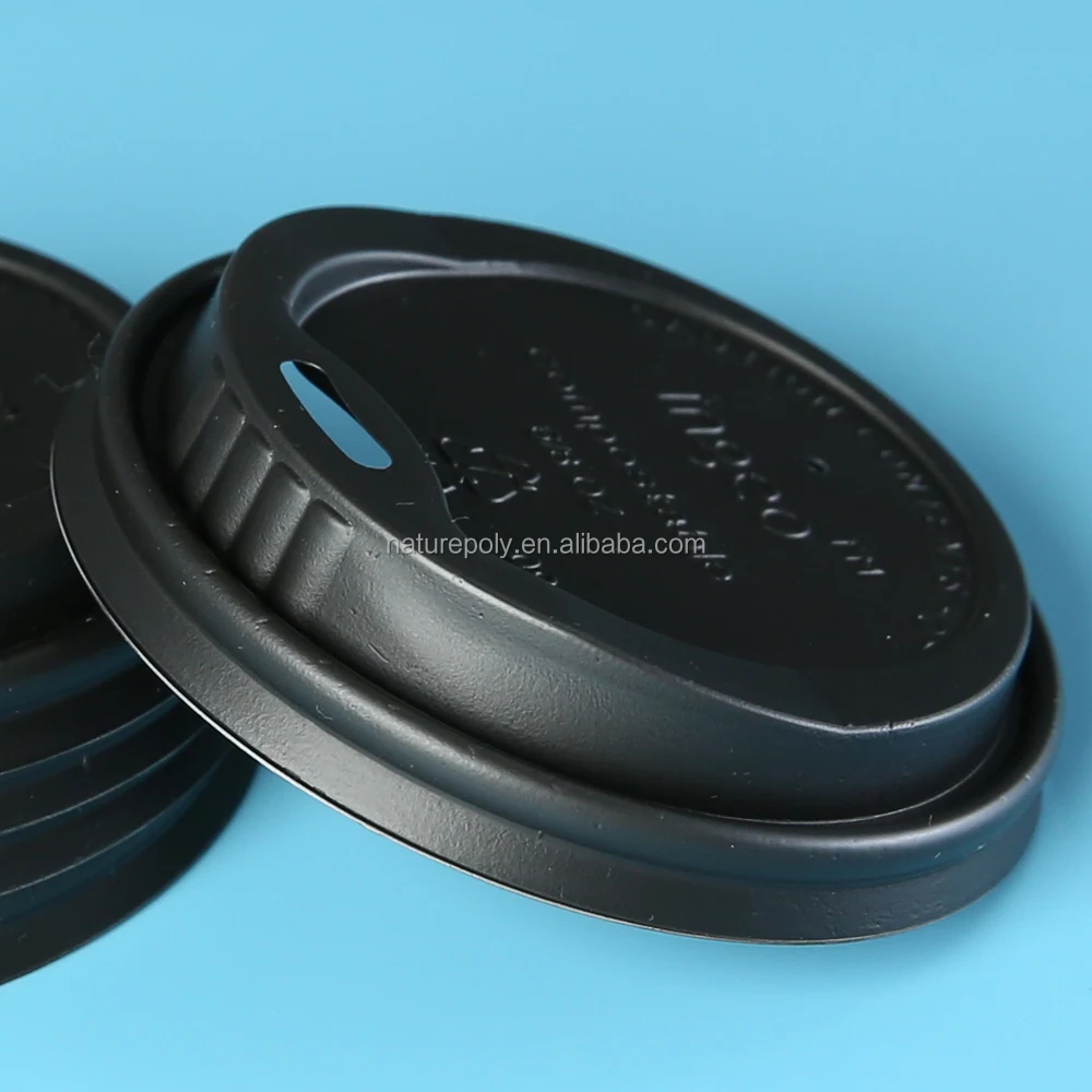 OEM Manufacturer Wholesale Custom Eco-Friendly Disposable Biodegradable Paper PLA Coffee Cup Lid Cup Lids