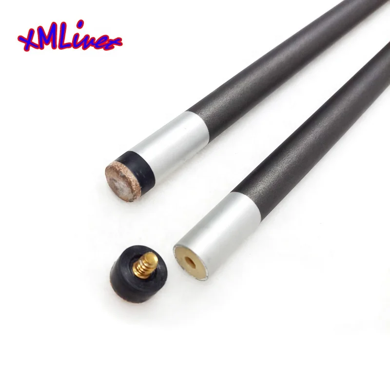 xmlivet cheap 13mm Carbon fibre Billiards Pool cue sticks grey colorful 1/2 split Carbon cue sticks can customize China