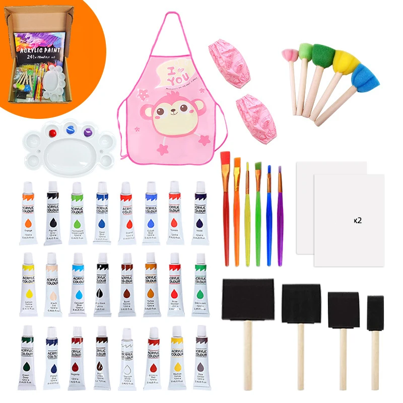 45 шт., Детский набор инструментов для рисования, 12 мл