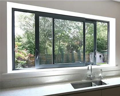 Hurricane impact Thermal Break casement windows Upvc Pvc Casement Window With Operator