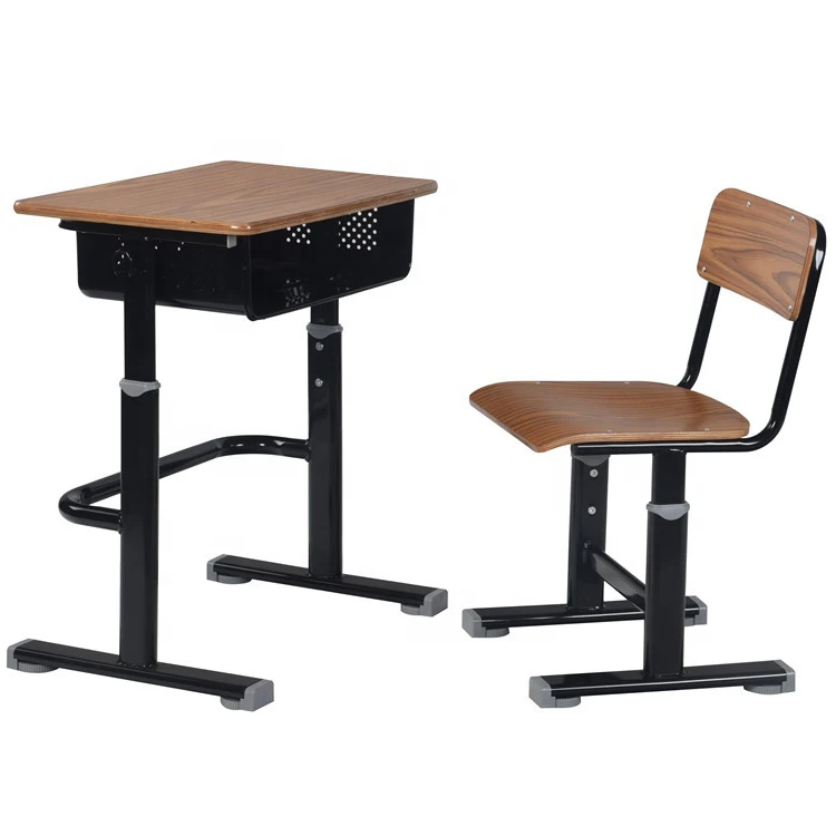 Hot Sale School Classroom Student Desk and Chair College Furniture Adult Study Table Learning for Kids Teenagers