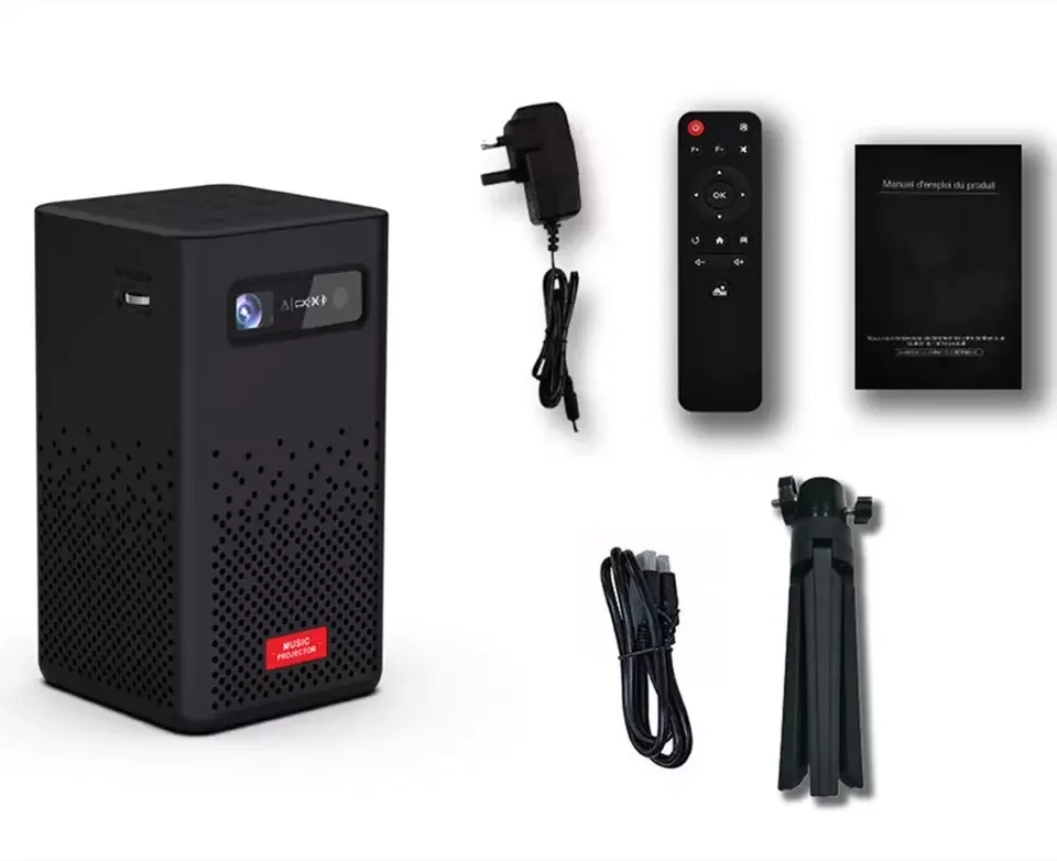 4K 3D Android Smart WIFI Pico Mini Pocket Portable LED DLP Projector Home Theater for Smartphone Tablet PC