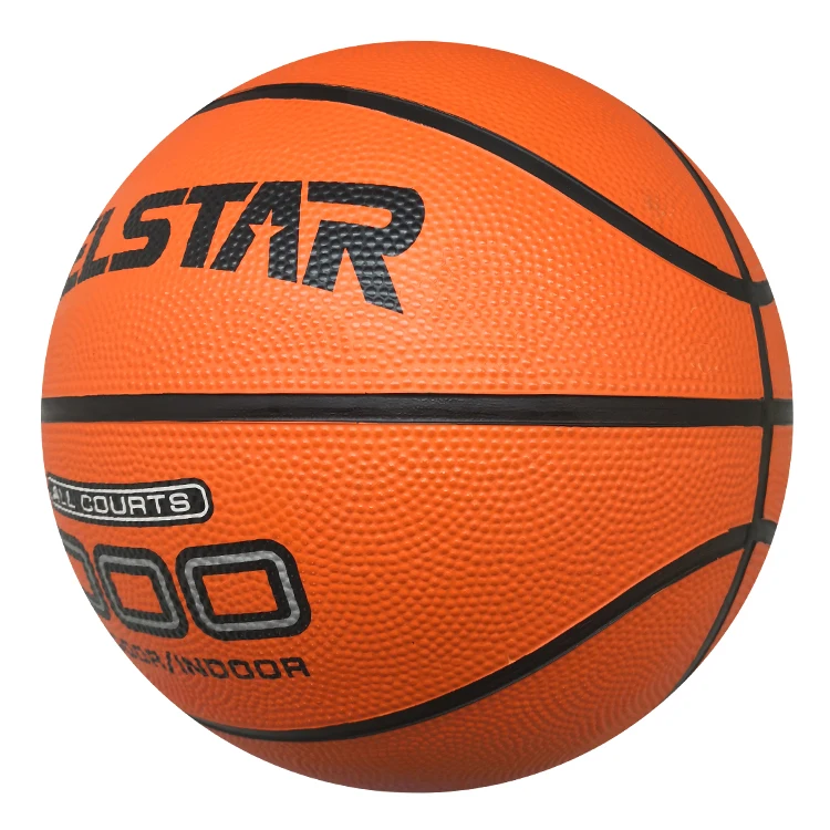 2024 Welstar Basic orange color rubber basketball Flat channel for official size 7 rubber basketball ball manufacturer