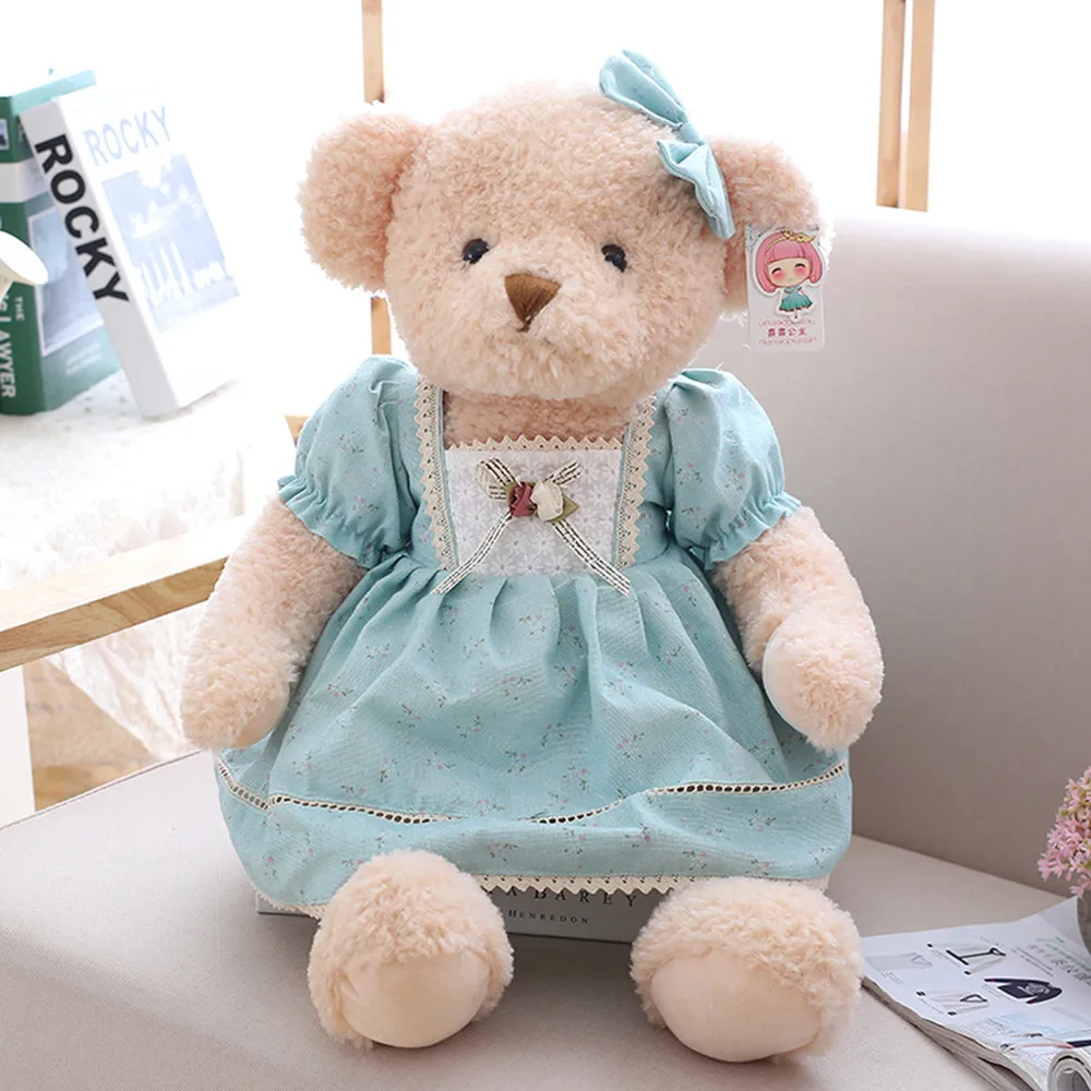 Custom Stuffed Animal Cute Plush Teddy Bear Wear beautiful clothes